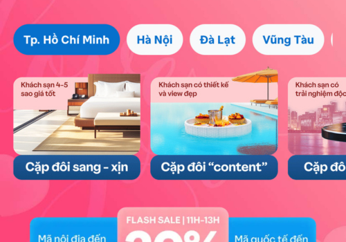 Ưu đãi khách sạn Valentine trên Traveloka với nhiều lựa chọn: khách sạn sang trọng, thiết kế đẹp và trải nghiệm độc đáo.